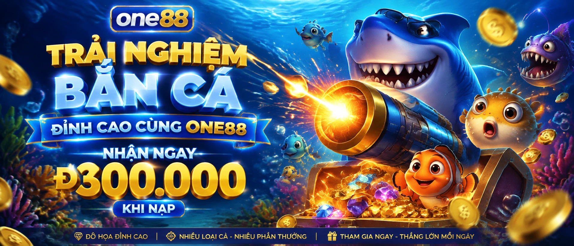 Khu vực chọn phòng Bắn Cá và giao diện sảnh nhanh